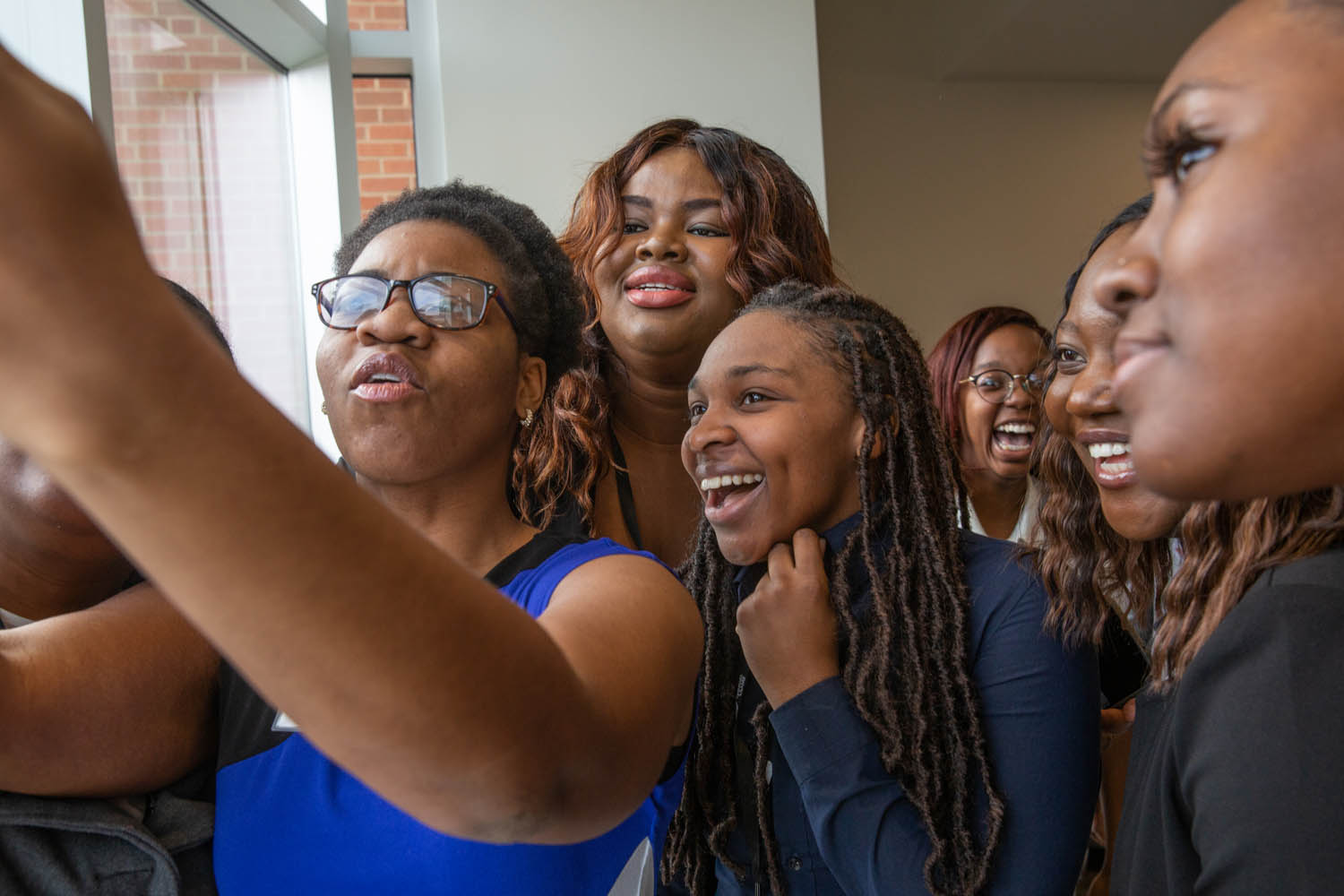Students Take a Selfie before the TLSAMP 2020 Research Conference