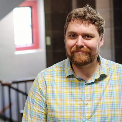 Dustin Gilbert in Ferris Hall