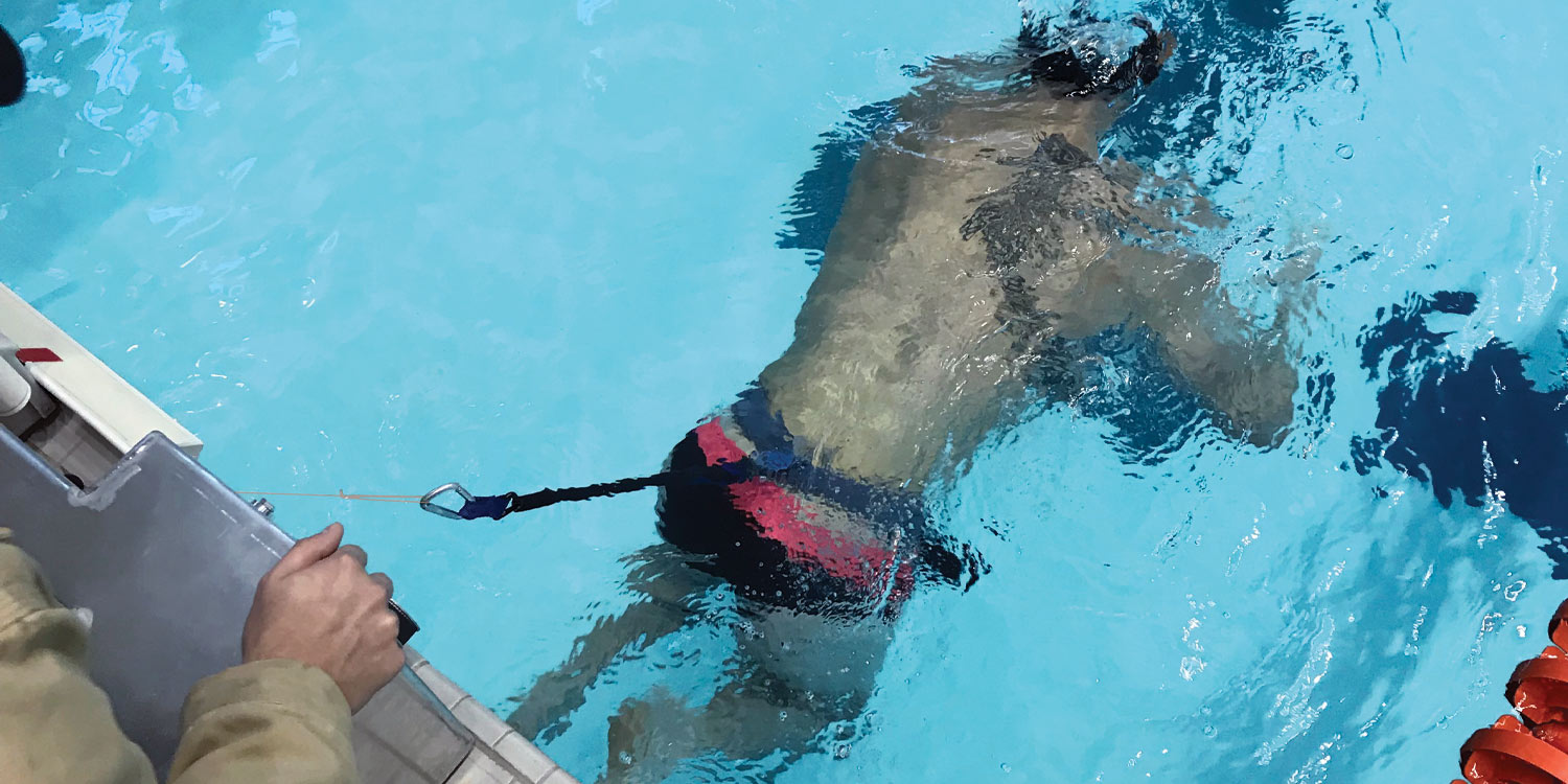 UT Swimmer using resistance device