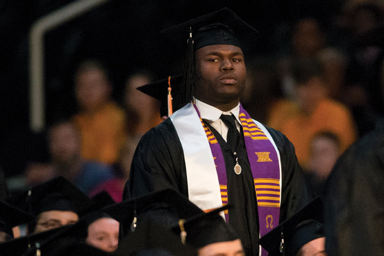 Corey Vereen at commencement