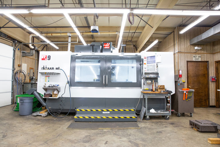 Haas VF9 CNC Vertical Mill used for fabricating large/complex research components