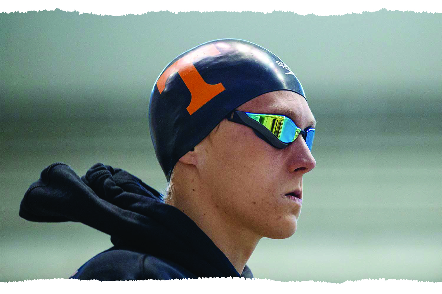 Martin Espernberger waiting to swim