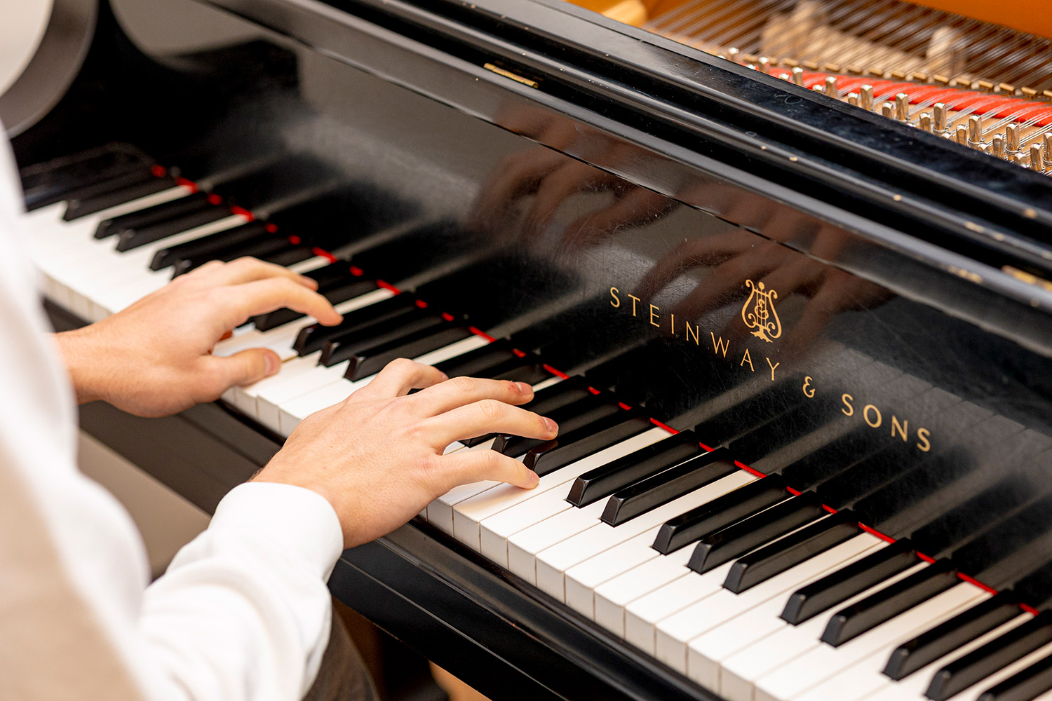 Playing piano