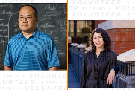 Headshots of Xiaopeng Zhao and Anahita Khojandi