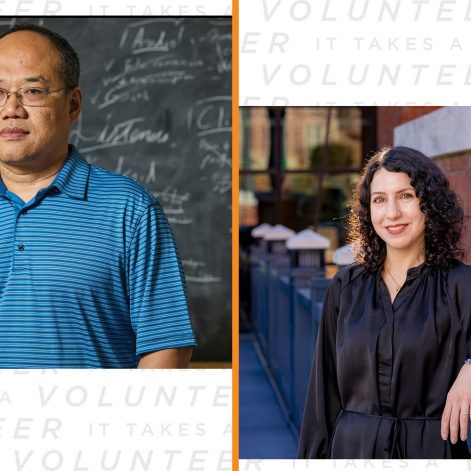 Headshots of Xiaopeng Zhao and Anahita Khojandi