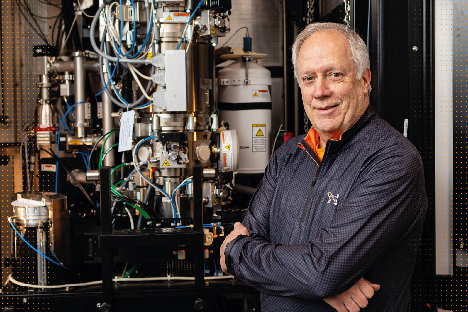 Steven Zinkle inside an IAMM lab