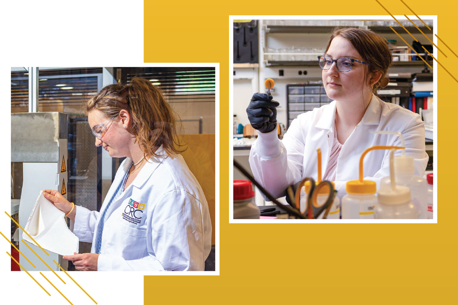 Goldwater Scholarship recipients working in lab