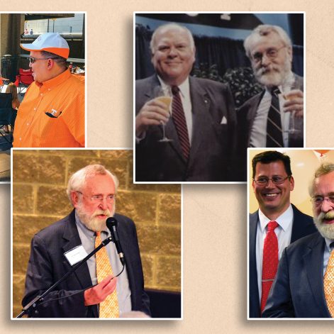 Photo collage featuring Bill Snyder