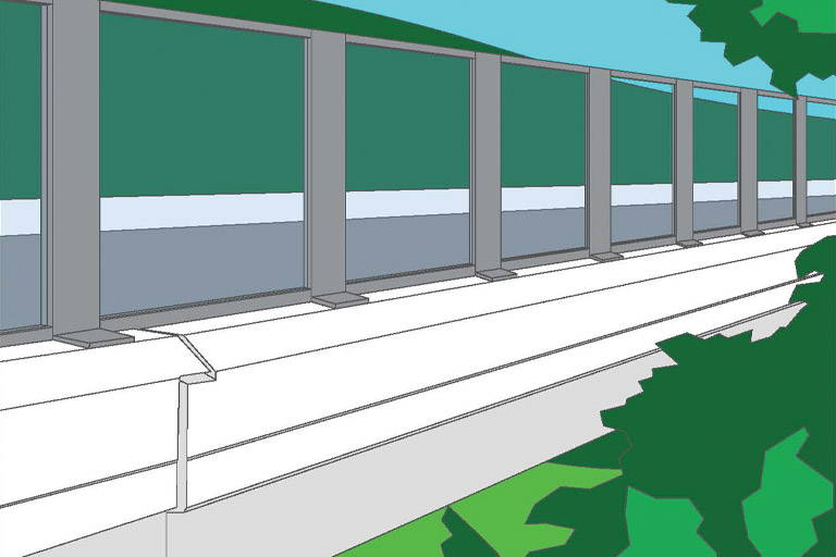 Plexiglass Natchez Trace Bridge Barrier Concept