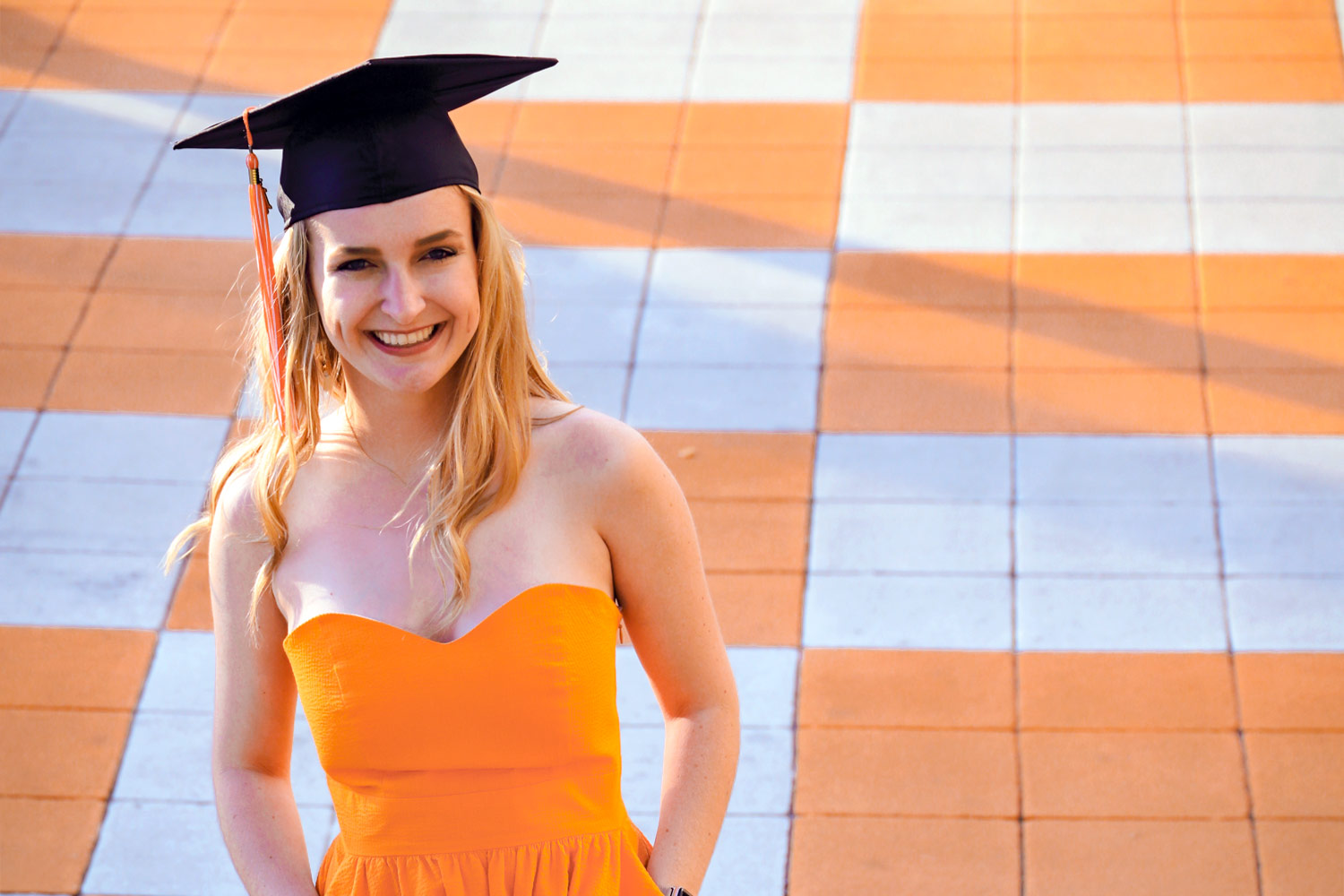 Camille Bergin with Graduation Cap