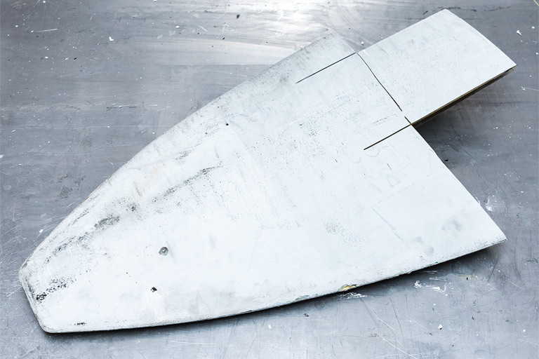 Tip of wind turbine blade
