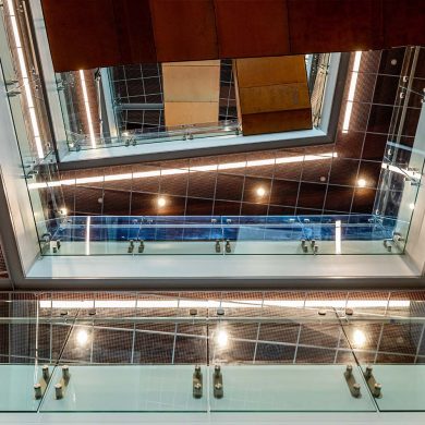 Atrium of the new Zeanah Engineering Complex