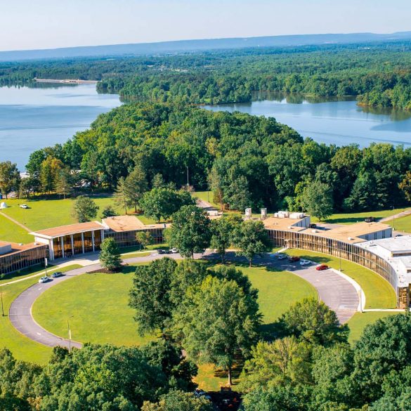 Aerial Drone Shot of UTSI Campus
