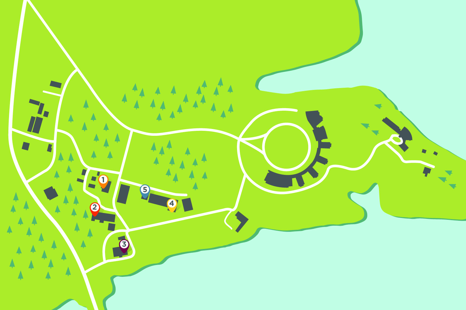 Map of the UTSI campus