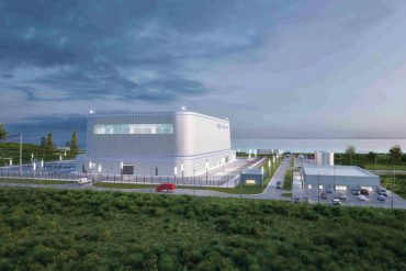 Rendering of BWRX-300 small modular reactor nuclear facility. Image courtesy of GE-Hitachi Nuclear Energy (GEH).