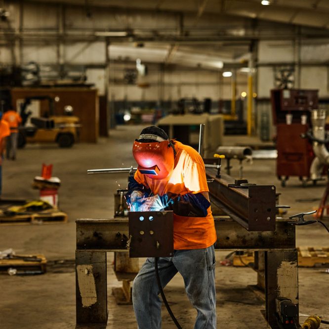 A worker working at Weems Engineering LLC.