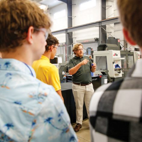 Students during Manufacturing Day