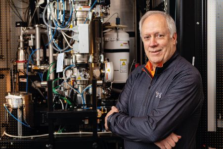 Steven Zinkle inside an IAMM lab